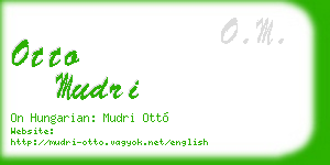 otto mudri business card