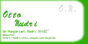 otto mudri business card